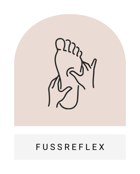 Illustration von einer Fussreflexzonenmassage
